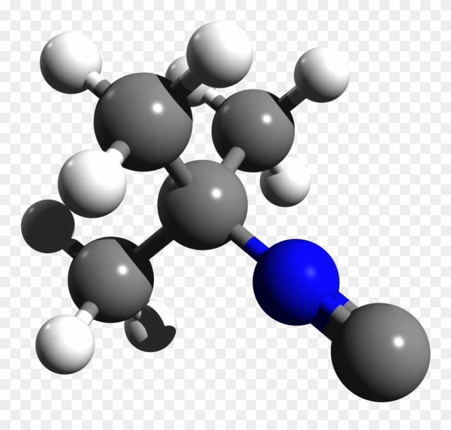 Tert Butyl Isocyanide 3d Structure Clipart
