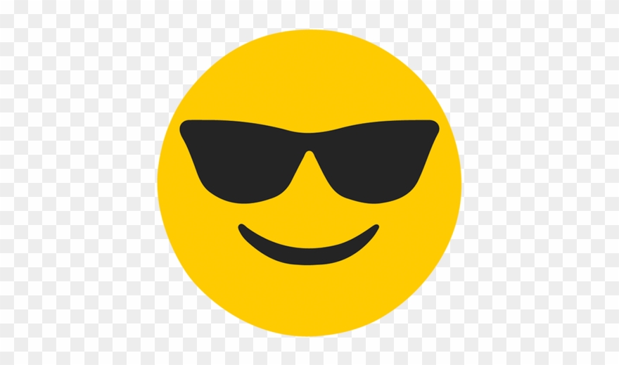 Sunglasses Decal - Sunglasses Emoji Transparent Clipart