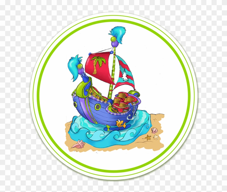 The Moodsters Good Ship Boo-hoo Ride Design Sketch - Circle Clipart
