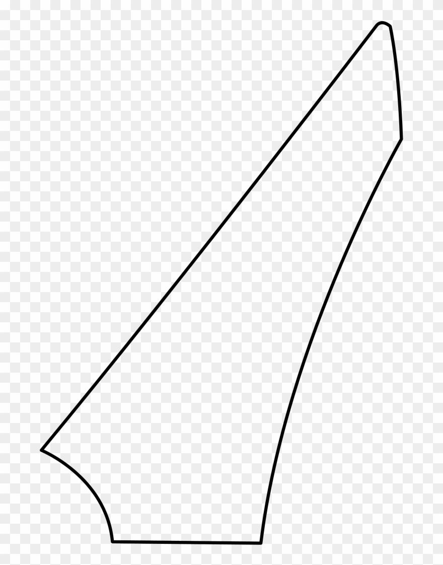 Washburn Headstock Pointed - Line Art Clipart