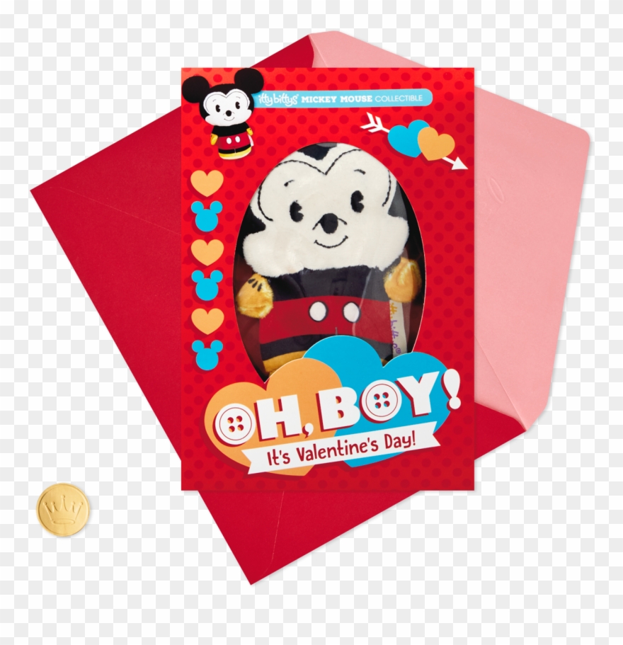 Itty Bittys® Mickey Mouse Valentine's Day Card With - Dad Valentines Card Superman Clipart