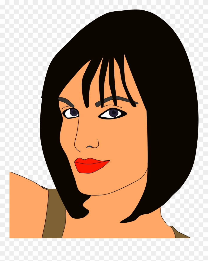 This Free Icons Png Design Of Wryly Smiling Woman Clipart