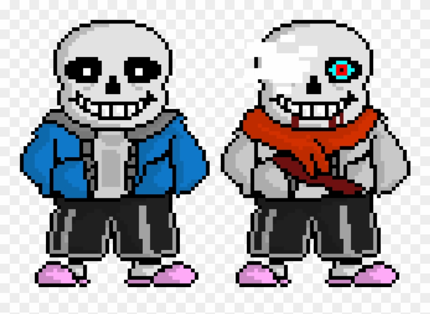 Undertale Aftertale Sans Pixel Art Maker Png Undertale - Outertale Sans Sprite Clipart