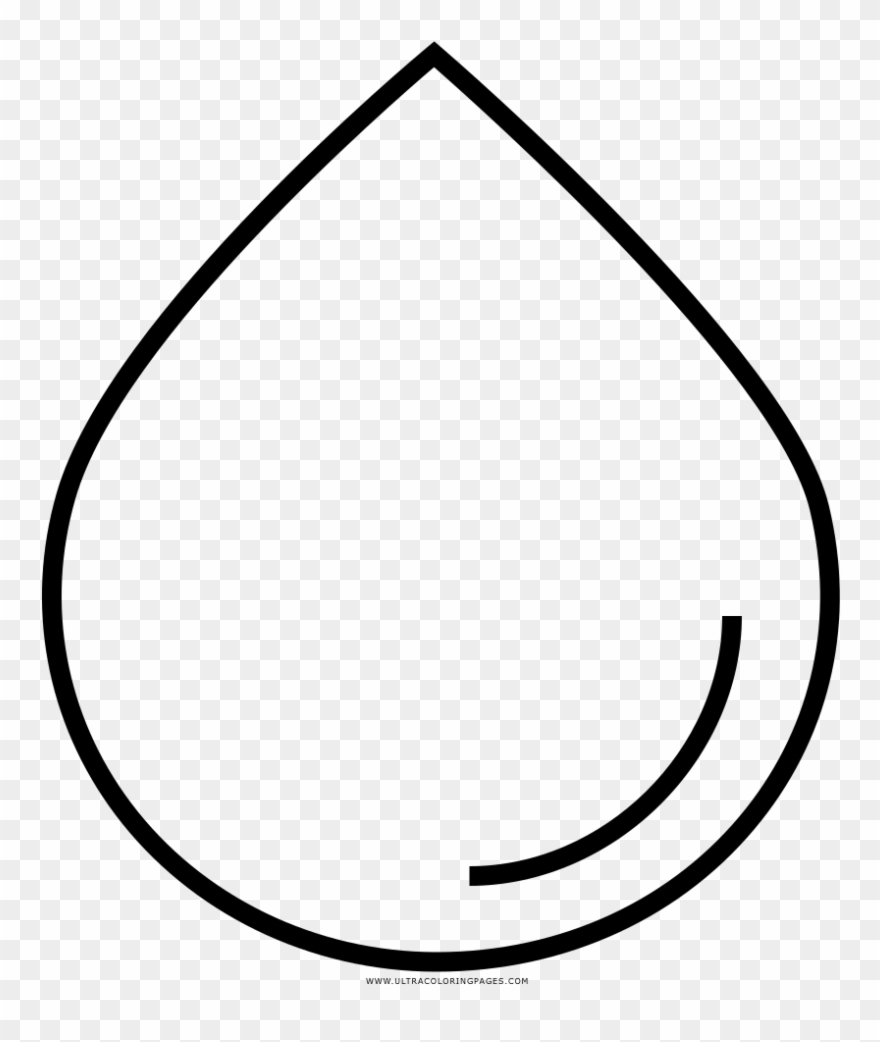 Drop Coloring Page - Circle Clipart