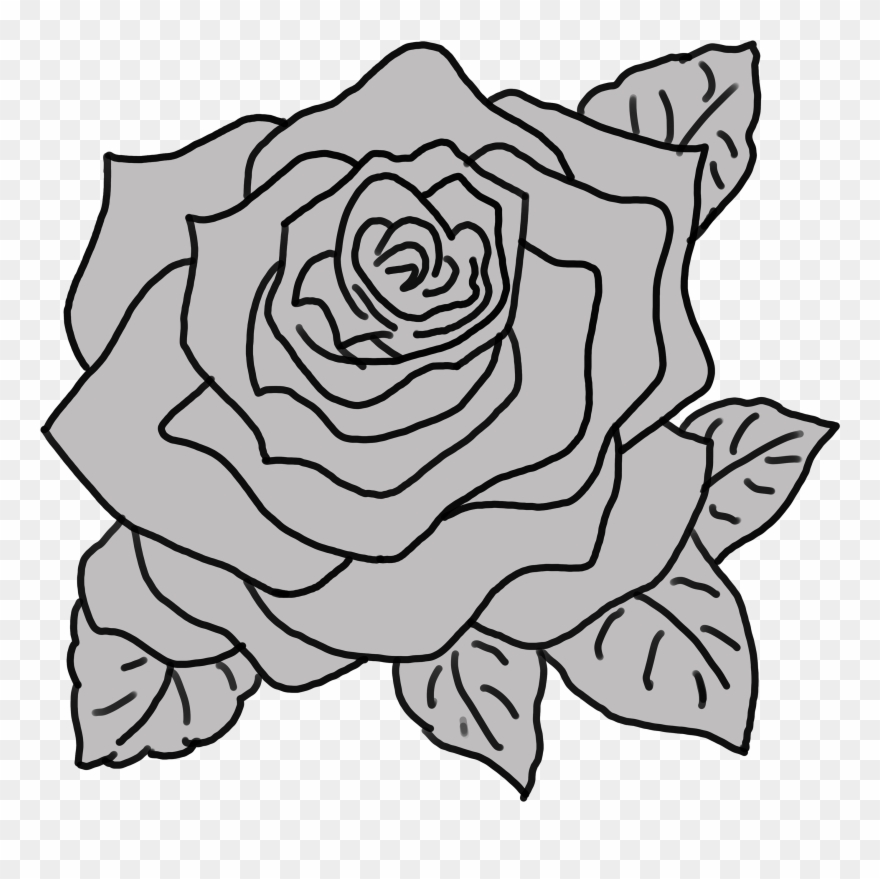 Small Rose Sketch Clipart