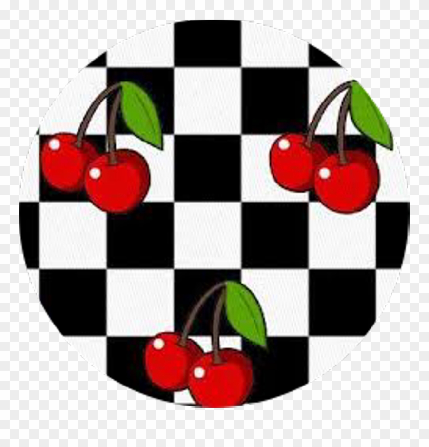 #cherry #background #circle #checkered 🍒 #freetoedit - Wildflower Cherry Checkers Iphone X Cases Clipart