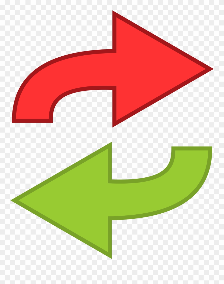 Transfer Transparent Images Png - Red And Green Arrow Png Clipart