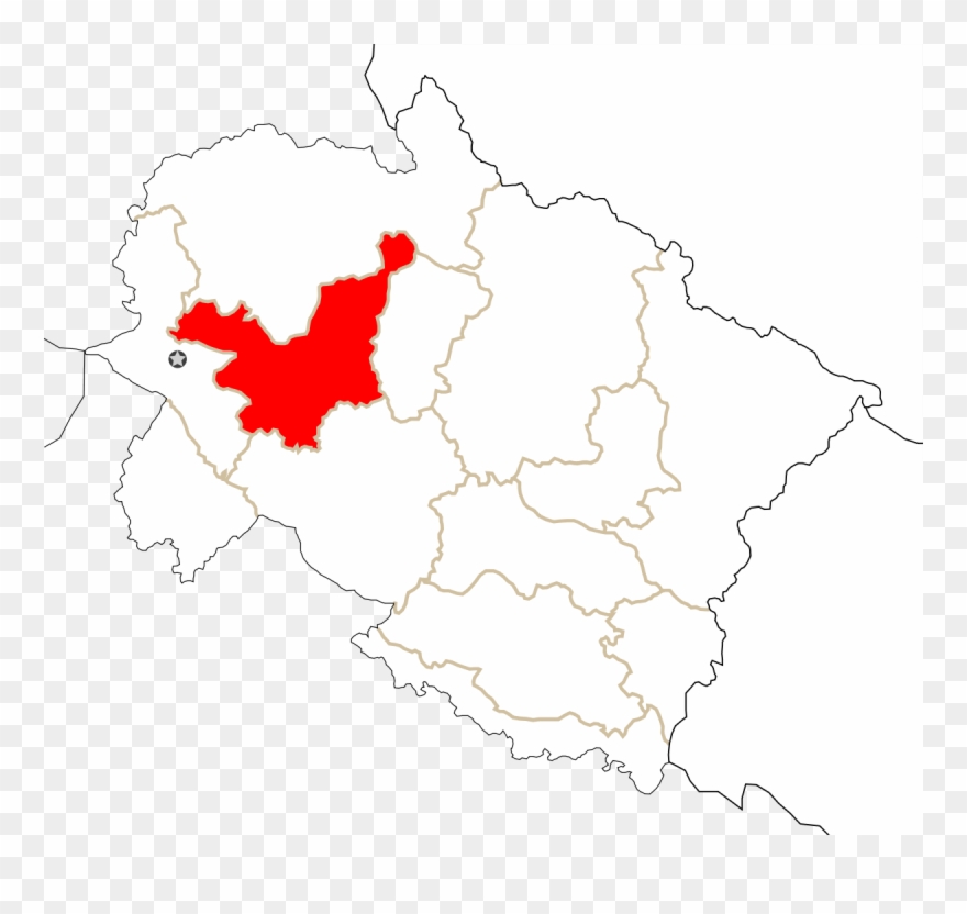 Tehri Garhwal District - Rudraprayag In Uttarakhand Map Clipart