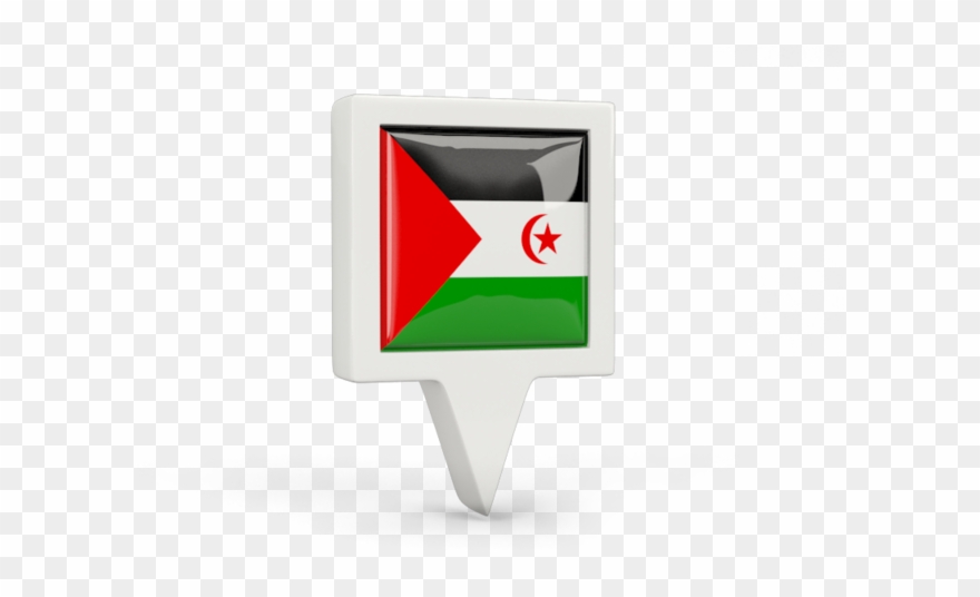 Illustration Of Flag Of Western Sahara - Sign Clipart