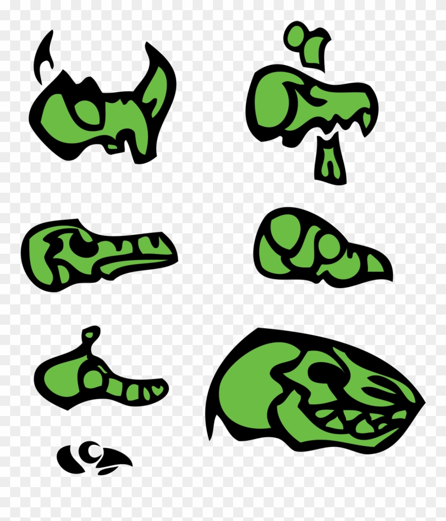 Download A Prehistoric Skulls Stencil Vector Graphic Clipart