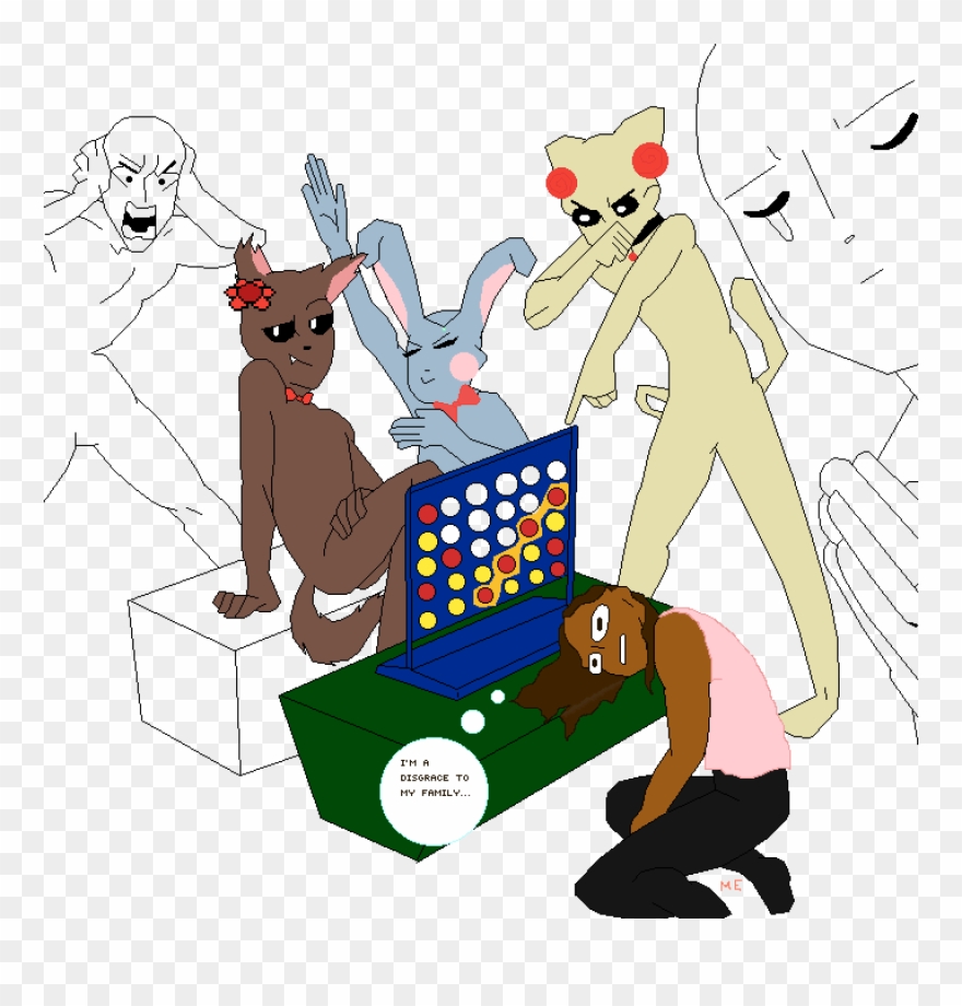 Connect 4 Master - Cartoon Clipart