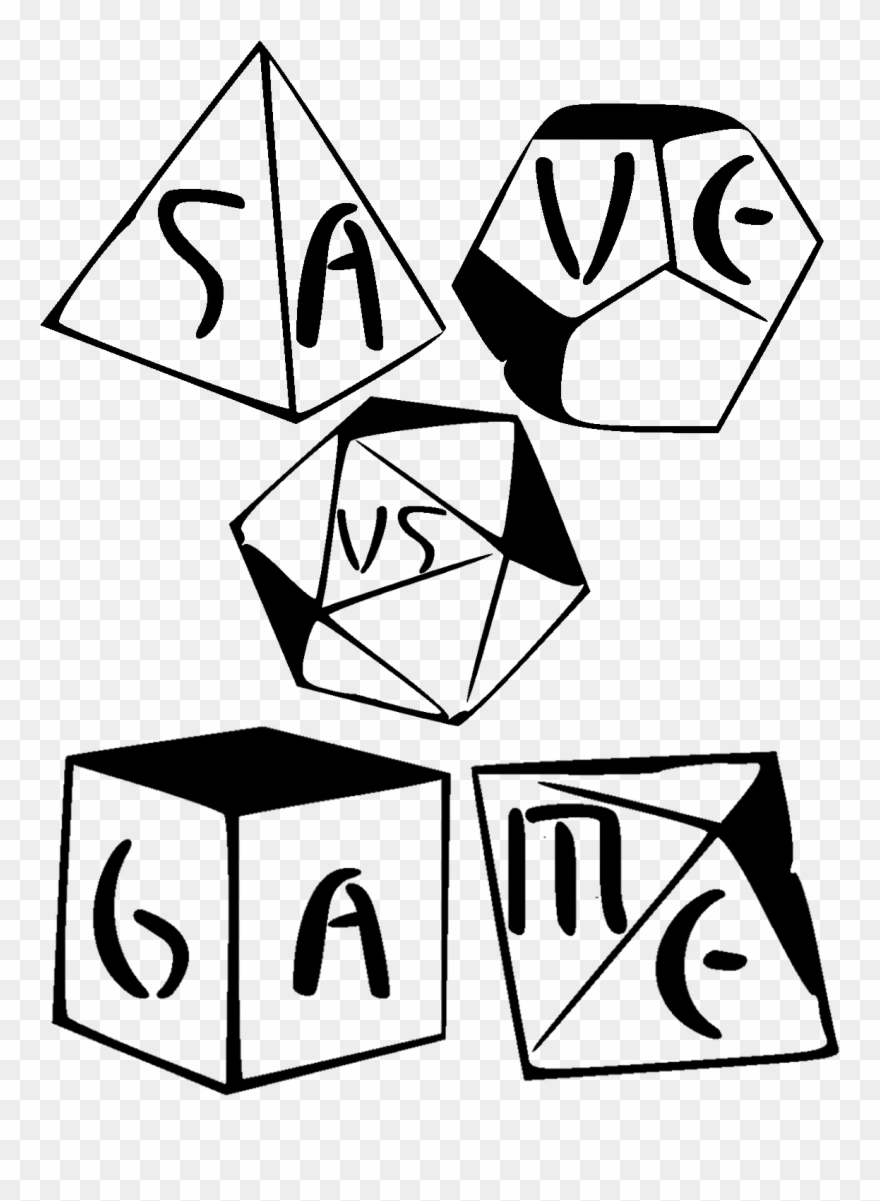 Elder Joining - Rpg Dice Line Art Clipart