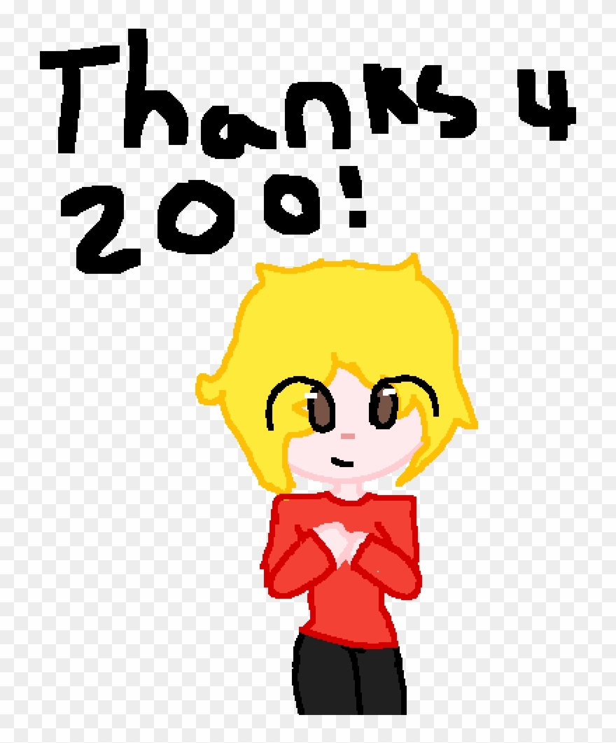 Thank You For 200 Followers Ow O - Cartoon Clipart