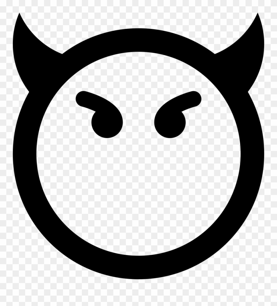 Png File Svg - Bad Emoji Black And White Clipart