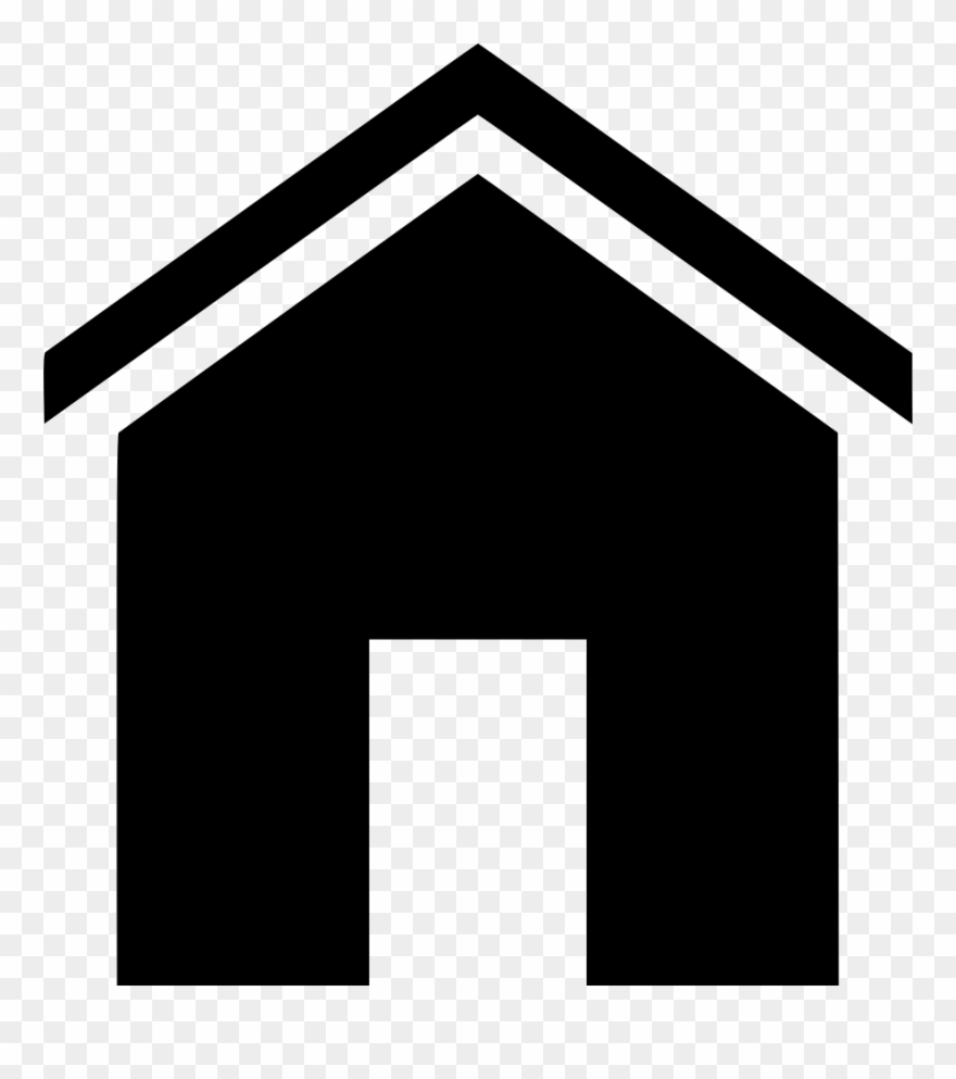 Png File - House Glyph Clipart