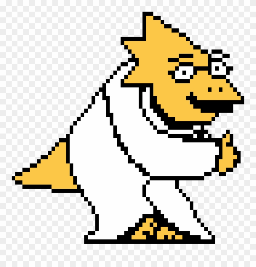 Artwork Clipart Art Studio - Undertale Alphys Colored Sprite - Png Download