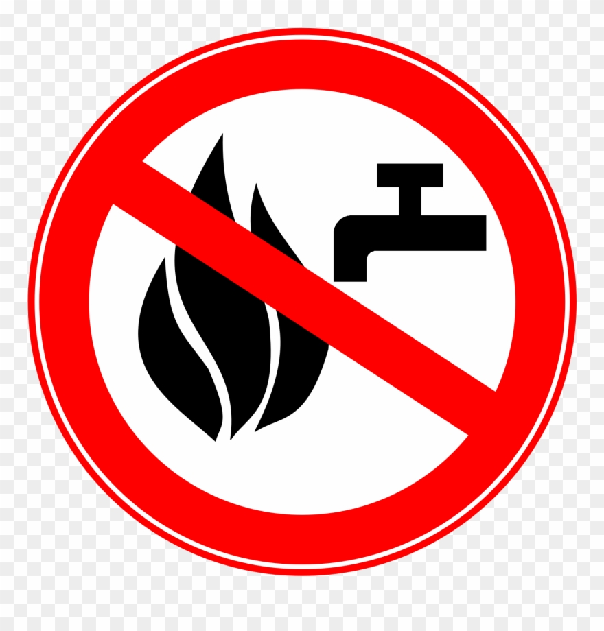 Divieto Di Spegnere L'incendio Con Acqua - Sport Club Internacional Clipart