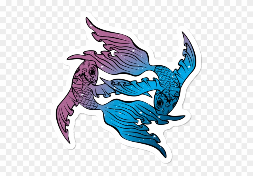 Aquarius $3 - Pisces Sticker Clipart