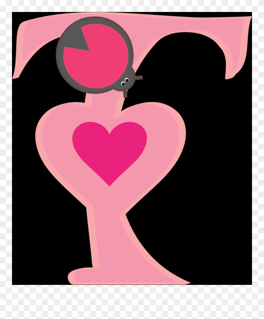 Download For Free This Letter T Transparent Png Image - Heart Clipart