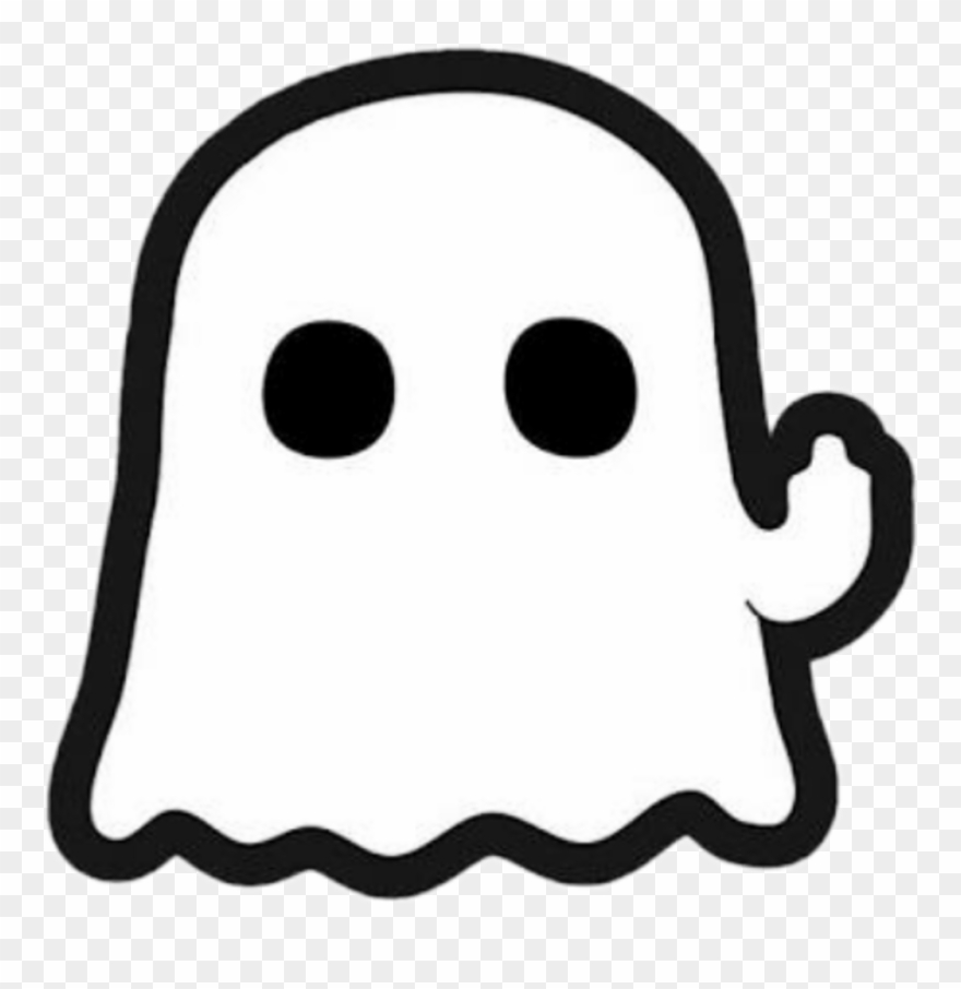 #sticker #boo #fantasma #mirror #mine #miedo💜💜 #terror - Ghost With Middle Finger Clipart
