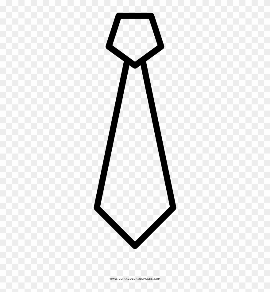 Necktie Coloring Page Clipart