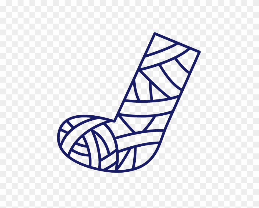 Traumatología - Foot Cast Icon Clipart