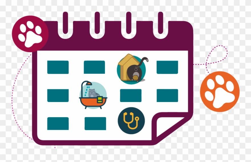Calendario Kattos - Booking Icon Purple Clipart