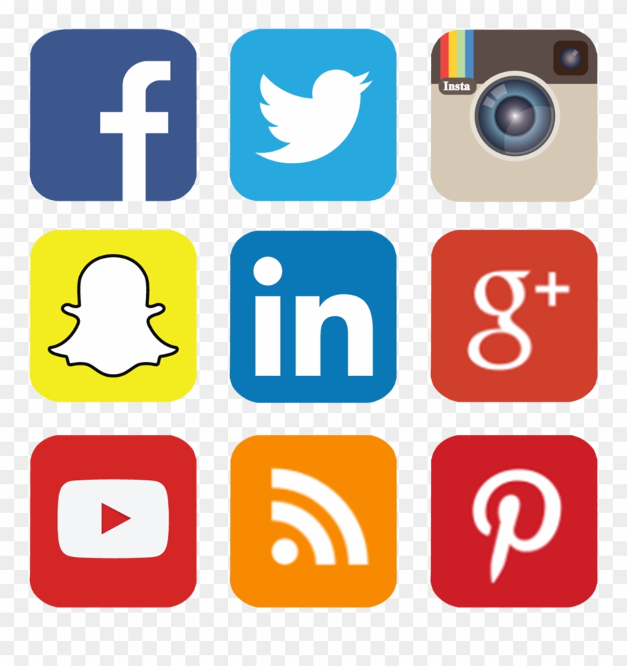 Webinar Social Media Juni 2016 Trekksoft - Fb Linkedin Twitter Instagram Clipart