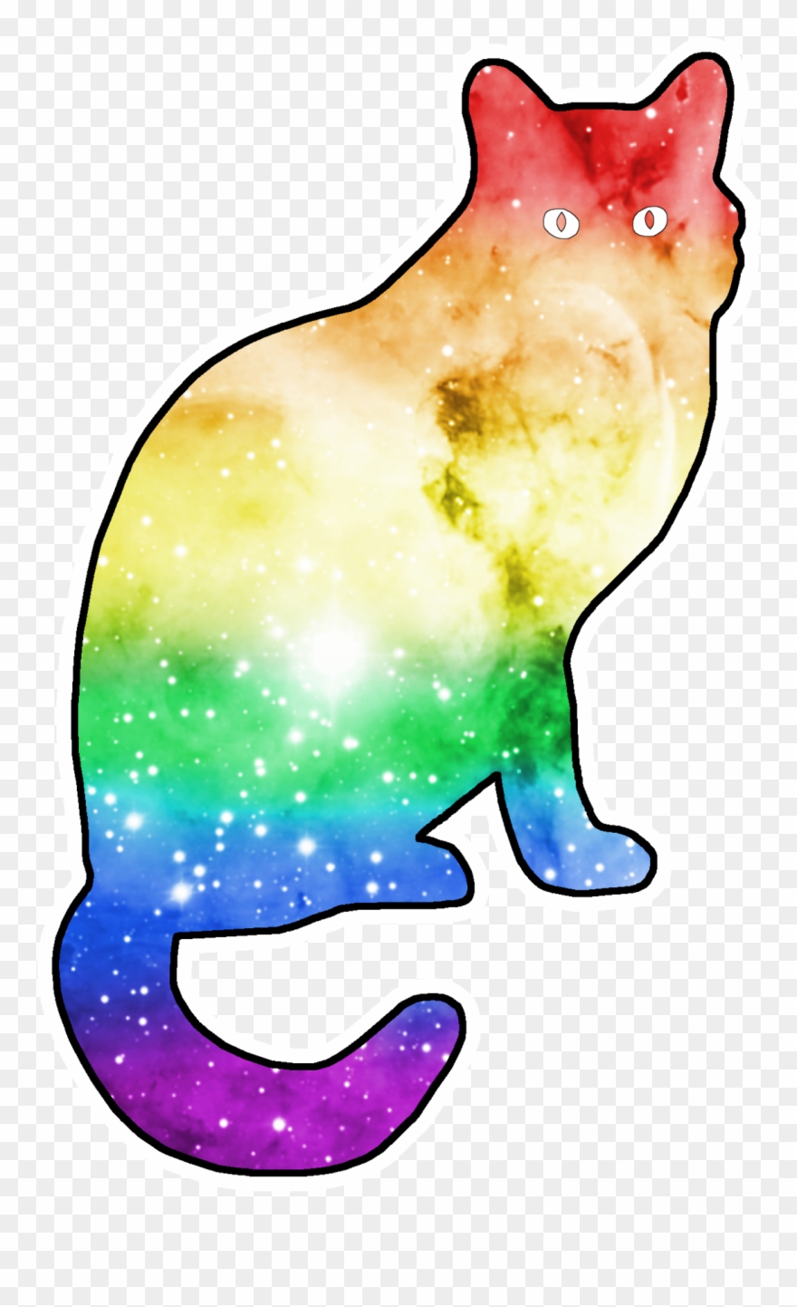 Love Is Stored In The Cat Lgbt Space Pride Kitties Clipart