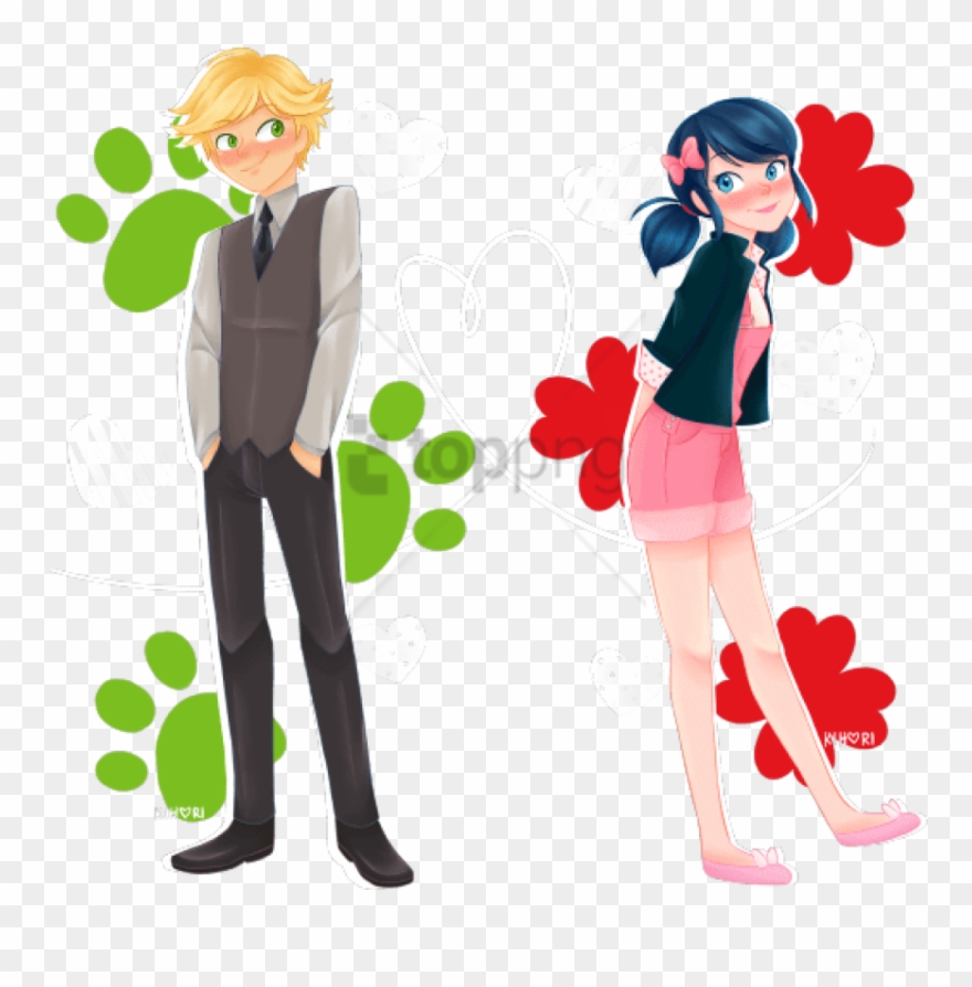 Free Png Download Adrien Agreste/marinette Dupain-cheng - Marinette Miraculous Ladybug Drawing Clipart