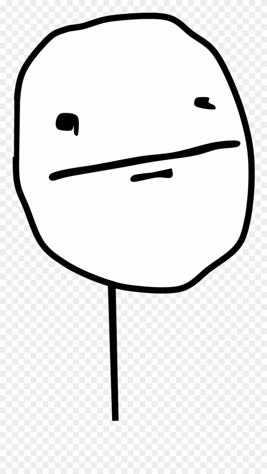 Post - Poker Face Ok Clipart