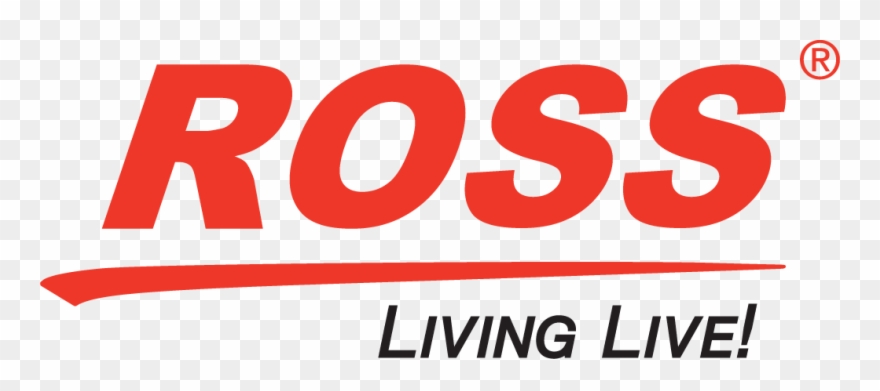 Ross Logo Living Live Pms485 & Blk - Ross Video Logo Clipart