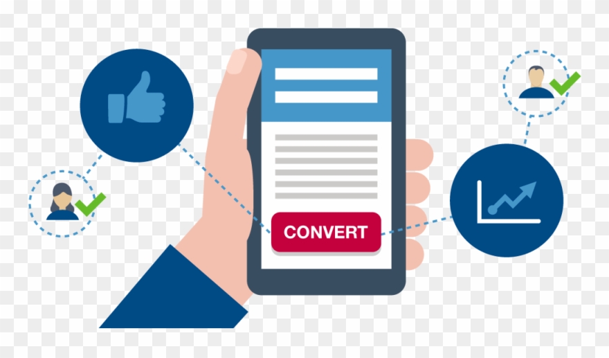 A Landing Page Is Used To Convert Visitors Into Leads - Graphic Design Clipart