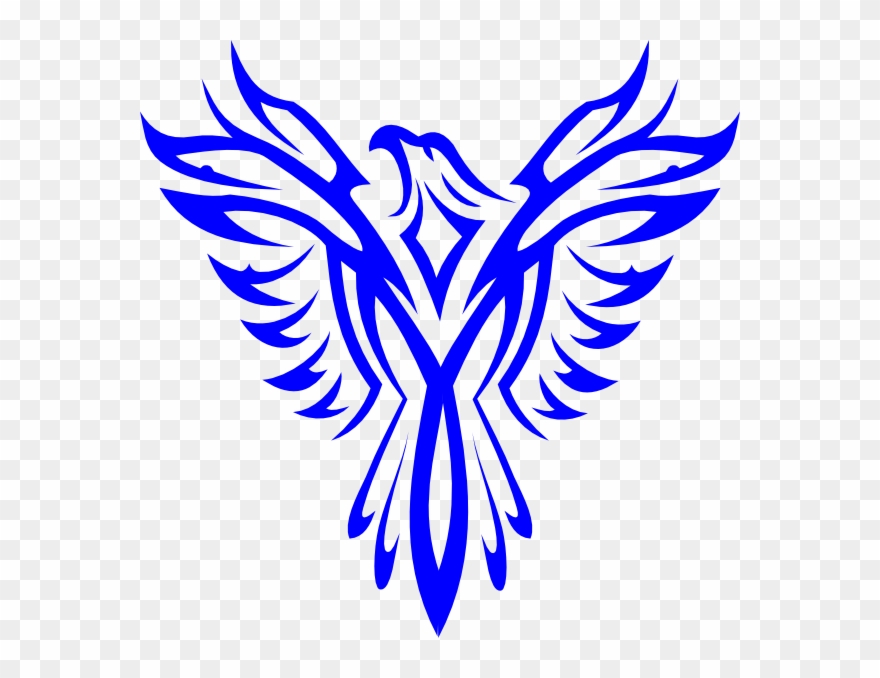 Blue Phoenix Png - Blue Phoenix Bird Logo Clipart