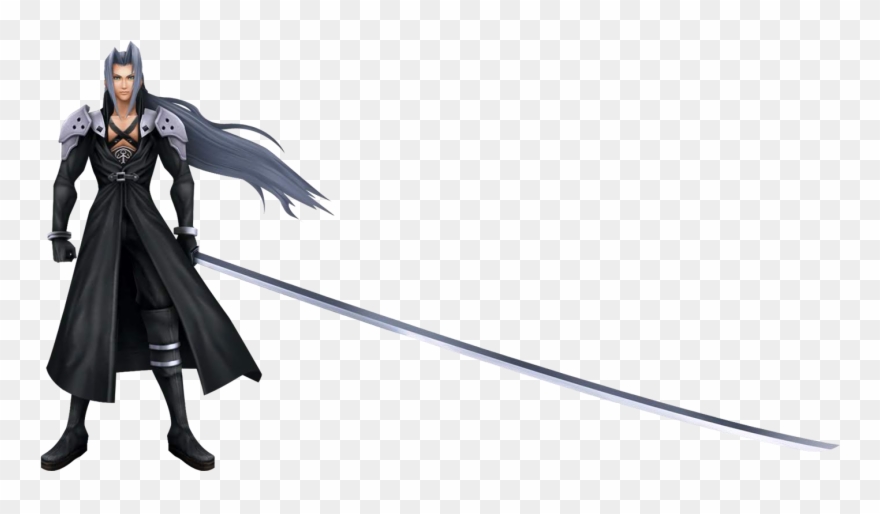 Sephiroth Hair Png - Sephiroth Final Fantasy Transparent Clipart