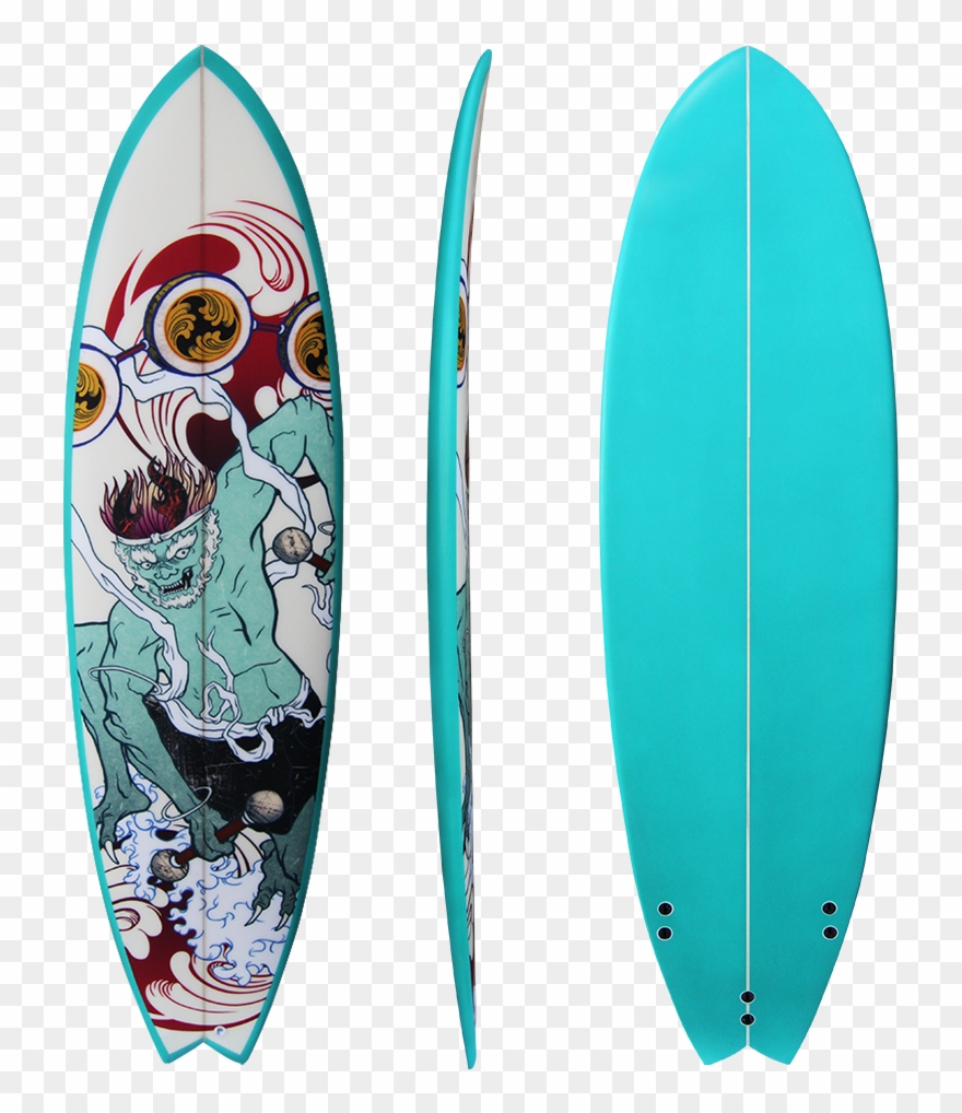 Transparent Surfboard Fiberglass - Fish Surfboard Transparent Clipart