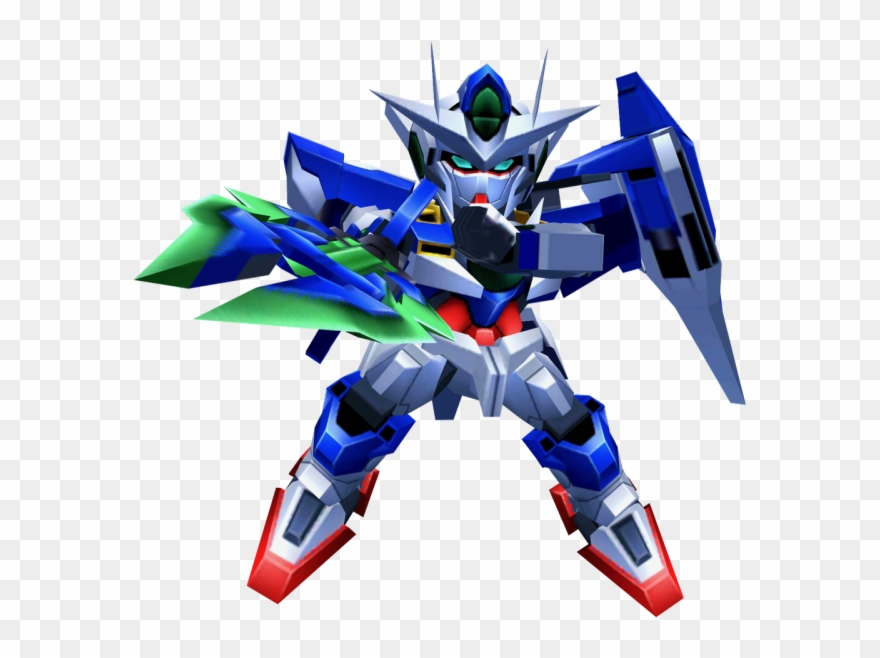 ▽ssr ダブルオークアンタ【ω】 - Mecha Clipart