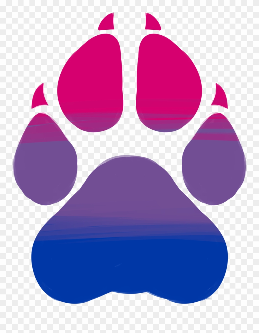 Lesbian - Wildcat Paw Print Png Clipart