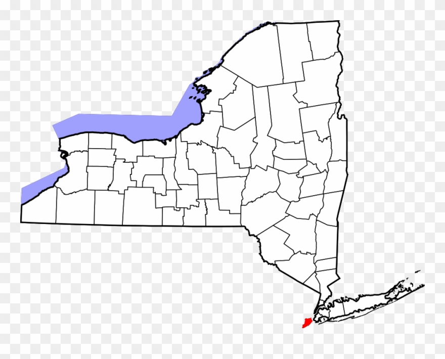 Location Within The State Of New York - Cortland Ny On Map Clipart