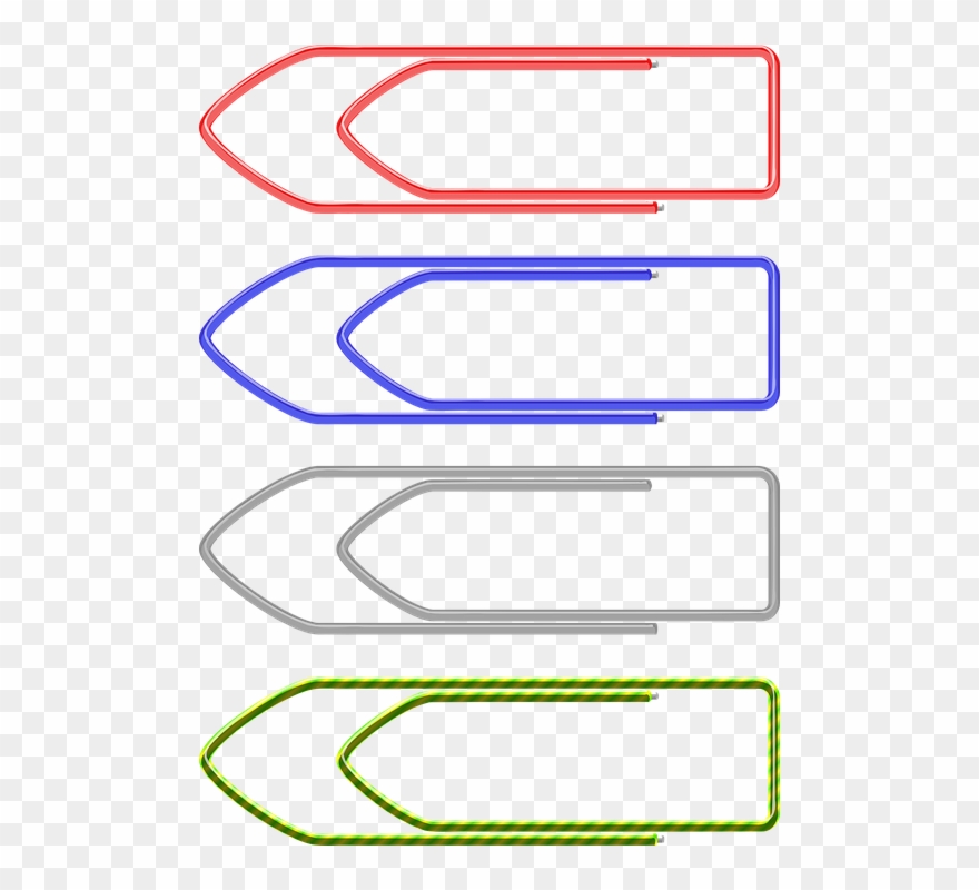 Clips No Papel Png - Paper Clips Cartoon Png Transparent Png