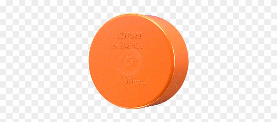 Conduit End Cap, 150mm, Pressure Pipe, Electric Orange - Circle Clipart