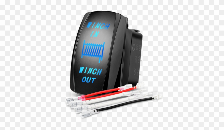 Nilight 7pin Momentary Laser Rocker Switch Winch Inout - Switch Clipart
