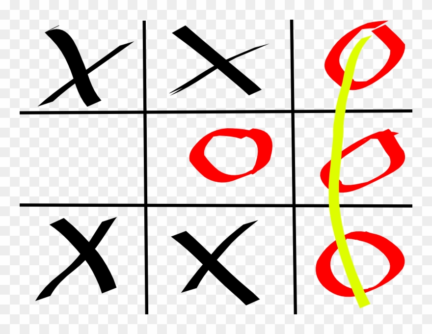 5 In A Row Gomoku - Tic Tac Toe Cartoon Clipart