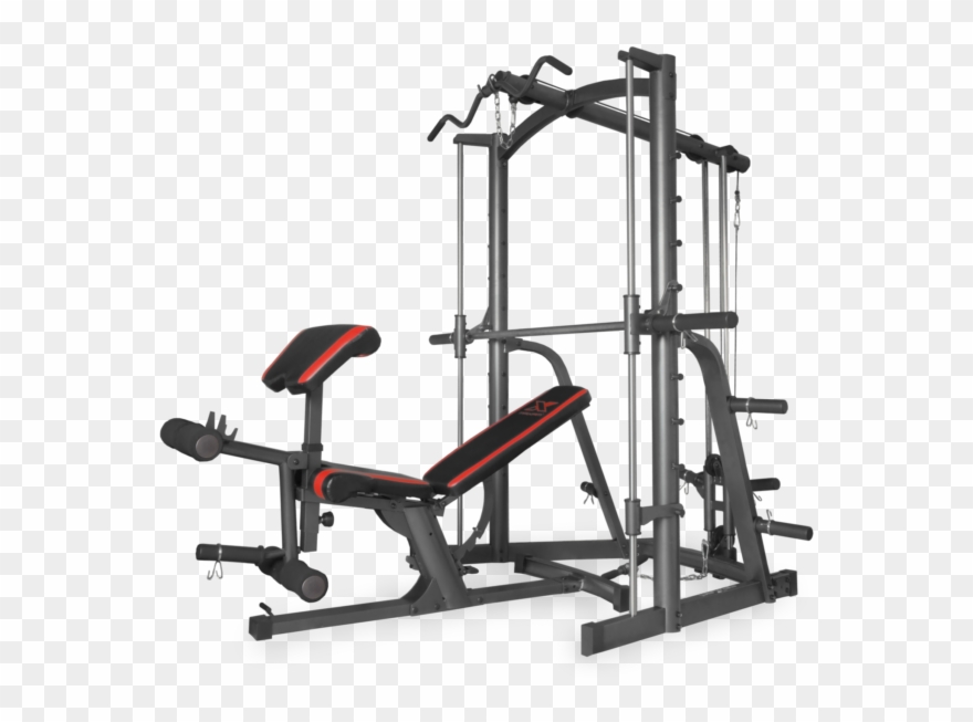 Maxam® Smx-200 Smith Machine Home Gym Bench Preacher Clipart