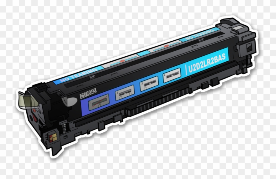 Cyantonercartridgeborder - Locomotive Clipart