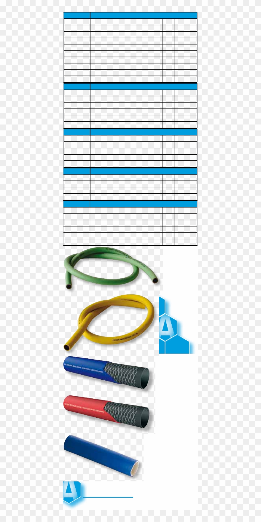 241010tubo Acetilene Lr En 559 10x17/10mt100 - Electric Blue Clipart