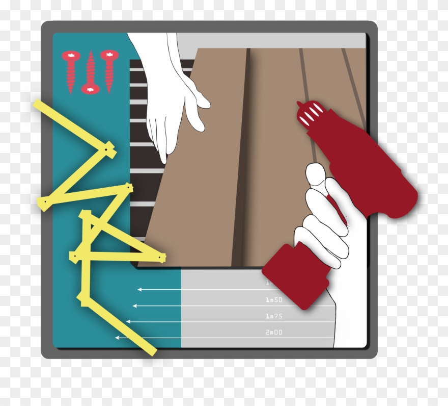 10 Étapes Pour Construire Une Terrasse En Bois Blog - Illustration Clipart