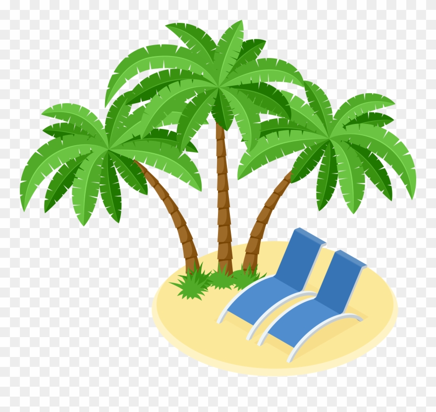 Beach Island Transparent Image Clipart
