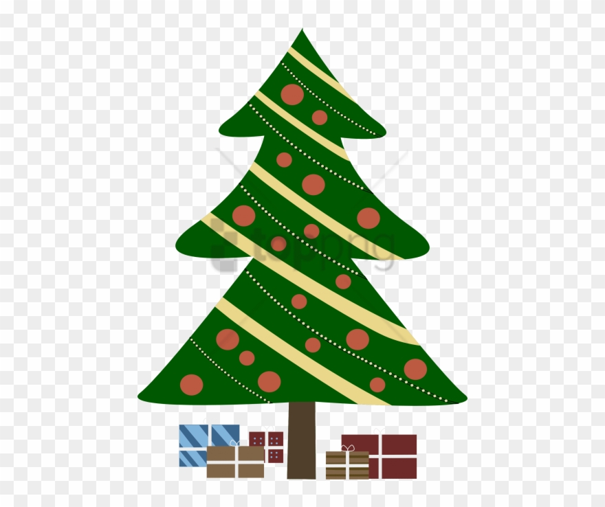 Free Png Christmas Tree Png Image With Transparent - Cartoon Christmas Tree With Presents Clipart