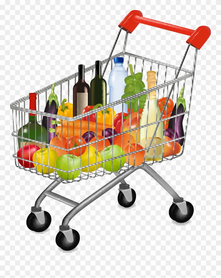 Shopping Cart Grocery Store Business Clip Art - Png Download